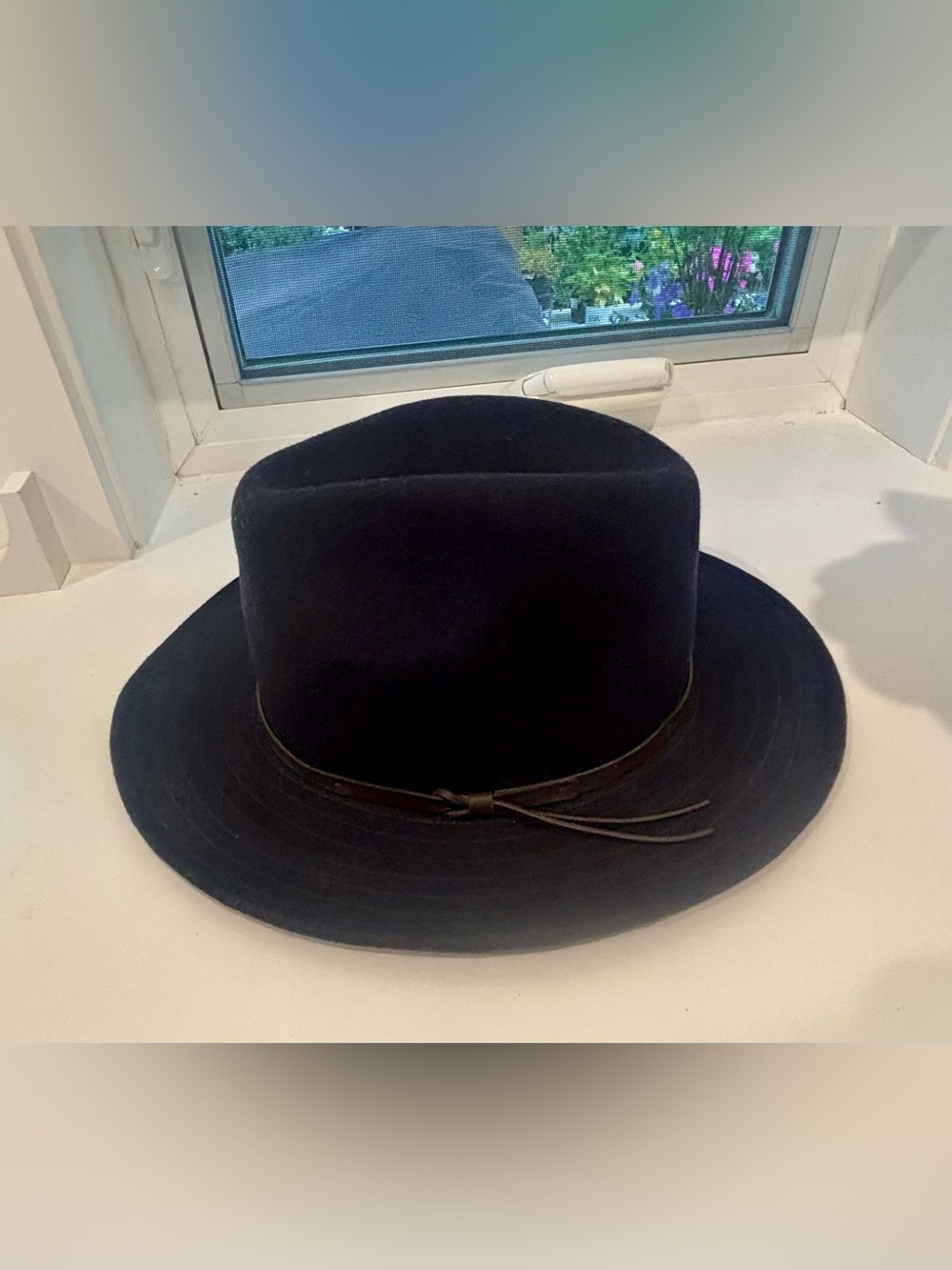 Classic Navy Tilley XXL Hat with Ear Covers for Cold, Wool